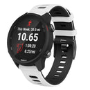 20mm For Huawei Watch GT2e 42mm / Samsung Galaxy Watch Active 2 Silicone Watch Band(White+Black)