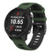 20mm For Huawei Watch GT2e 42mm / Samsung Galaxy Watch Active 2 Silicone Watch Band(Army Green+Black)