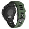 20mm For Huawei Watch GT2e 42mm / Samsung Galaxy Watch Active 2 Silicone Watch Band(Army Green+Black)