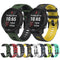 20mm For Huawei Watch GT2e 42mm / Samsung Galaxy Watch Active 2 Silicone Watch Band(Teal+Blue)