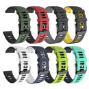 20mm For Huawei Watch GT2e 42mm / Samsung Galaxy Watch Active 2 Silicone Watch Band(Teal+Blue)