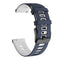 22mm For Huawei Watch GT2e 46mm Silicone Watch Band(Dark Blue+White)