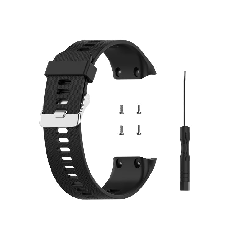 For Garmin ForeAthlete 35J / Forerunner 35J Silicone Watch Band(Black)