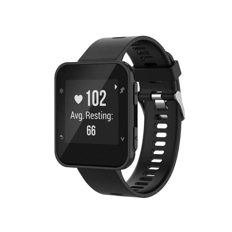 For Garmin ForeAthlete 35J / Forerunner 35J Silicone Watch Band(Black)