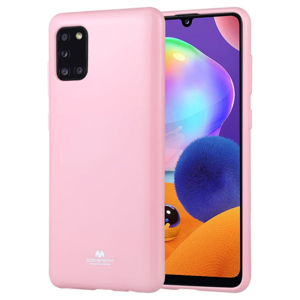 GOOSPERY JELLY Full Coverage Soft Protective Case For Samsung Galaxy A31(Pink)