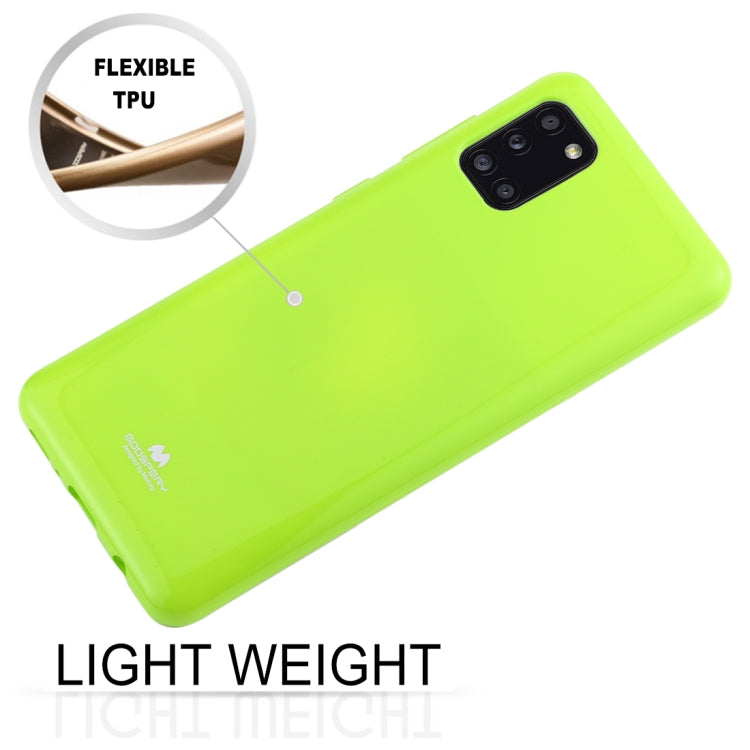 GOOSPERY JELLY Full Coverage Soft Protective Case For Samsung Galaxy A31(Blue)