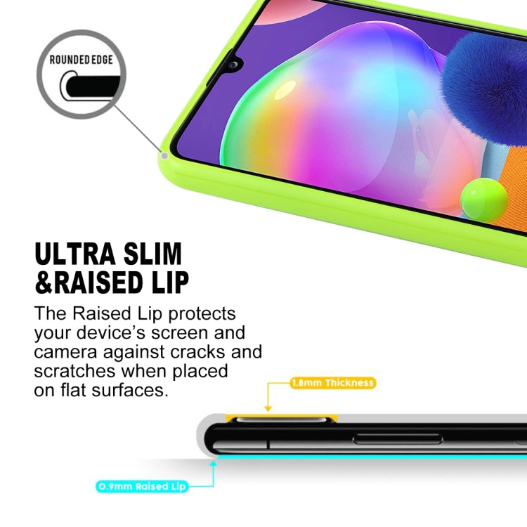 GOOSPERY JELLY Full Coverage Soft Protective Case For Samsung Galaxy A31(Yellow)