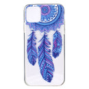For iPhone 12 / 12 Pro Coloured Drawing Pattern Transparent TPU Protective Case(Windmill)