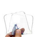 For iPhone 12 / 12 Pro Coloured Drawing Pattern Transparent TPU Protective Case(Feather)