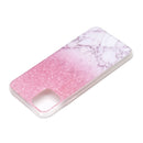 For iPhone 12 / 12 Pro Coloured Drawing Pattern Transparent TPU Protective Case(Marble)