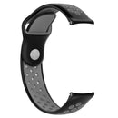 For Xiaomi Haylou Solar / LS05 Silicone Reverse Buckle Strap(Black+Red)
