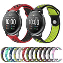 For Xiaomi Haylou Solar / LS05 Silicone Reverse Buckle Strap(Black+Red)