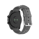 For Ticwatch Pro 2020 22mm Leather Watch Band with Round Tail Buckle(Grey)