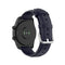 For Ticwatch Pro 2020 22mm Leather Watch Band with Round Tail Buckle(Navy Blue)
