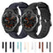 For Ticwatch Pro 2020 22mm Leather Watch Band with Round Tail Buckle(Navy Blue)