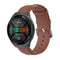 For Huawei Watch GT 2e 22mm Leather Watch Band with Round Tail Buckle(Brown)