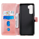For Huawei P40 Lite 5G / Nova 7 SE Classic Calf Texture PU + TPU Horizontal Flip Leather Case, with Holder & Card Slots & Wallet(Rose Gold)