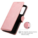 For Huawei P40 Lite 5G / Nova 7 SE Classic Calf Texture PU + TPU Horizontal Flip Leather Case, with Holder & Card Slots & Wallet(Rose Gold)