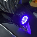 Motorcycle Modified LED Headlight for Yamaha NVX155 / AEROX155, Light Color:Blue Light(Black)