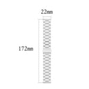 For Ticwatch GTX 22mm Three Buckle Stainless Steel Watch Band(Rose Gold)