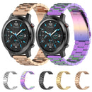 For Ticwatch GTX 22mm Three Buckle Stainless Steel Watch Band(Rose Gold)