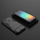 For Xiaomi Redmi 9C PC + TPU Shockproof Protective Case with Holder(Black)