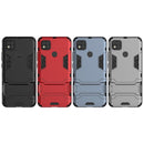 For Xiaomi Redmi 9C PC + TPU Shockproof Protective Case with Holder(Black)