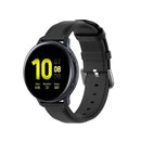 For Galaxy Watch Active3 / Galaxy Watch 3 41mm 20mm Universal Leather Watch Band(Black)