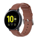 For Galaxy Watch Active3 / Galaxy Watch 3 41mm 20mm Universal Leather Watch Band(Brown)