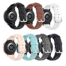 For Galaxy Watch Active3 / Galaxy Watch 3 41mm 20mm Universal Leather Watch Band(Light Pink)