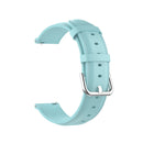 For Galaxy Watch Active3 / Galaxy Watch 3 41mm 20mm Universal Leather Watch Band(Light Blue)