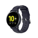 For Galaxy Watch Active3 / Galaxy Watch 3 41mm 20mm Universal Leather Watch Band(Navy Blue)
