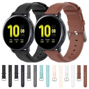 For Galaxy Watch Active3 / Galaxy Watch 3 41mm 20mm Universal Leather Watch Band(Navy Blue)