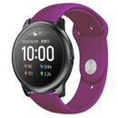 For Xiaomi Haylou Solar Silicone Reverse Buckle Replacement Wrist Strap(Purple)