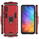 For Xiaomi Redmi 9A PC + TPU Anti-fall Protective Case with Magnetic Ring Holder(Red)