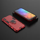 For Xiaomi Redmi 9A PC + TPU Anti-fall Protective Case with Magnetic Ring Holder(Red)