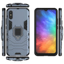 For Xiaomi Redmi 9A PC + TPU Anti-fall Protective Case with Magnetic Ring Holder(Navy Blue)