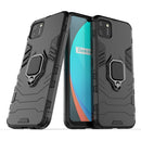For OPPO Realme C11 PC + TPU Anti-fall Protective Case with Magnetic Ring Holder(Black)