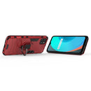 For OPPO Realme C11 PC + TPU Anti-fall Protective Case with Magnetic Ring Holder(Red)