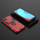 For OPPO Realme C11 PC + TPU Anti-fall Protective Case with Magnetic Ring Holder(Red)