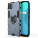 For OPPO Realme C11 PC + TPU Anti-fall Protective Case with Magnetic Ring Holder(Navy Blue)