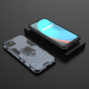 For OPPO Realme C11 PC + TPU Anti-fall Protective Case with Magnetic Ring Holder(Navy Blue)
