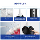 Portable Water Flosser Teeth Cleaner IPX8 Waterproof Electric Oral Irrigator, Capacity: 300ml(Black)