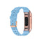 For Fitbit Charge 4 / Charge 3 / Charge3 SE Braided Nylon Watch Band Plastic Head, Size: Free Size(Light Blue)