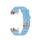 For Fitbit Charge 4 / Charge 3 / Charge3 SE Braided Nylon Watch Band Plastic Head, Size: Free Size(Light Blue)