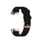 For Fitbit Charge 4 / Charge 3 / Charge3 SE Braided Nylon Watch Band Plastic Head, Size: Free Size(Black)