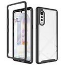 For LG Velvet Starry Sky Solid Color Series Shockproof PC + TPU Protective Case(Black)