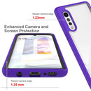 For LG Velvet Starry Sky Solid Color Series Shockproof PC + TPU Protective Case (Baby Blue)