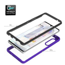 For LG Velvet Starry Sky Solid Color Series Shockproof PC + TPU Protective Case (Baby Blue)