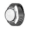 For Galaxy Watch 3 41mm Three Stainless Steel Watch Band, Size: 20mm(Black)